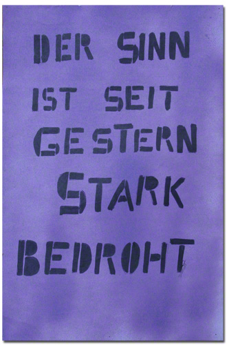 "Der Sinn" (c) Brigitte Felician Siebrecht 1985
