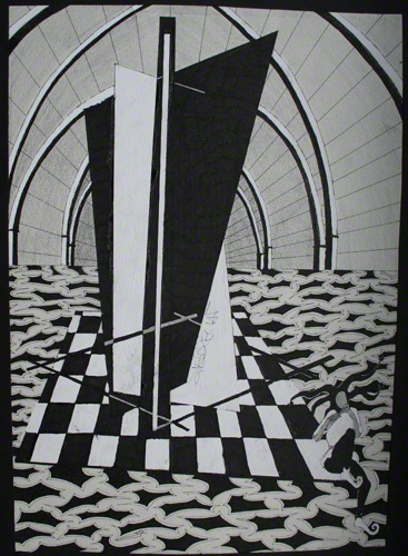 dungeon of feeble minded thoughts (c) Brigitte Felician Siebrecht 1983-1989