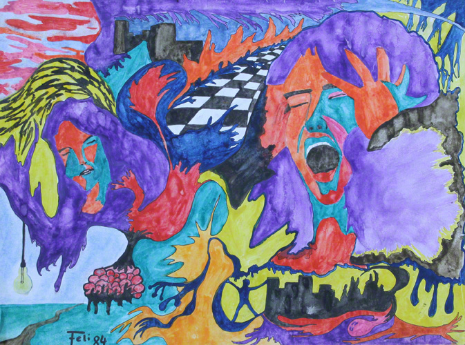 cry or die (c) Brigitte Felician Siebrecht 1983-1989