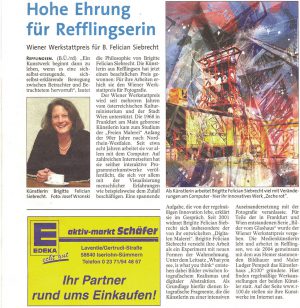Hauptpreis Fotografie | Wiener Werkstattpreis für Brigitte Felician Siebrecht