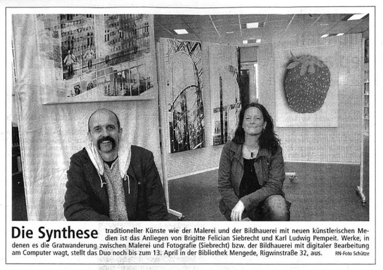 Erweiterung der Fläche: Die Möglichkeiten einer Digitalen Kunst, Ruhrnachrichten, 07.03.2007