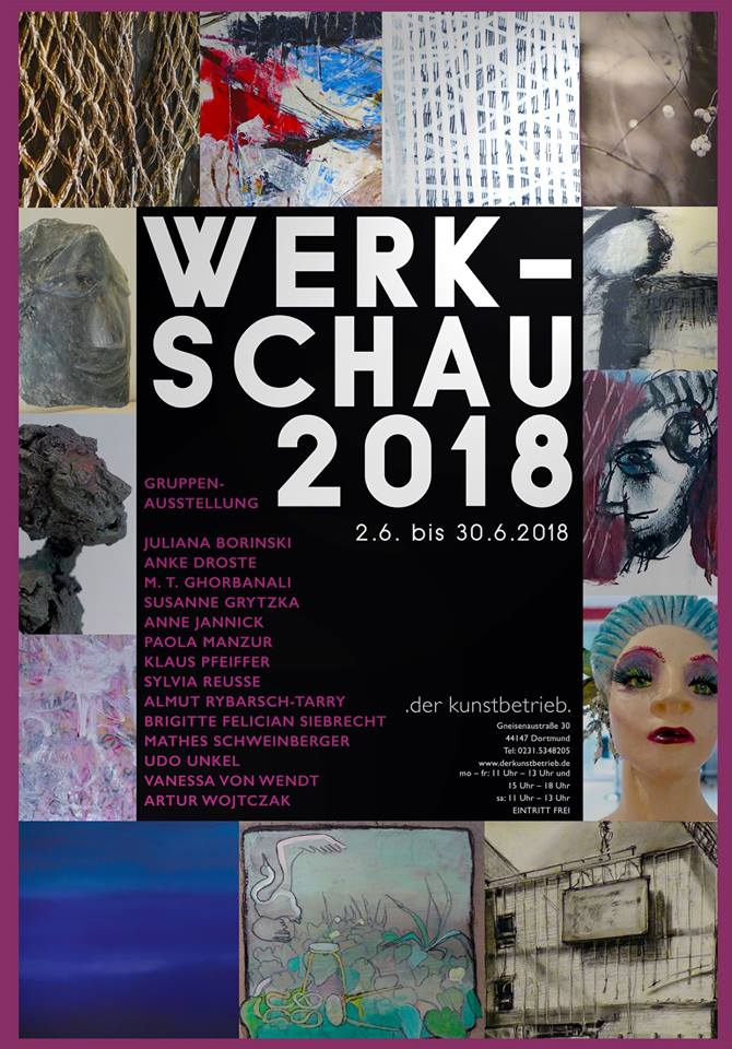 Werkschau 2018 / Galerie Der Kunstbetrieb 2018 verlängert!