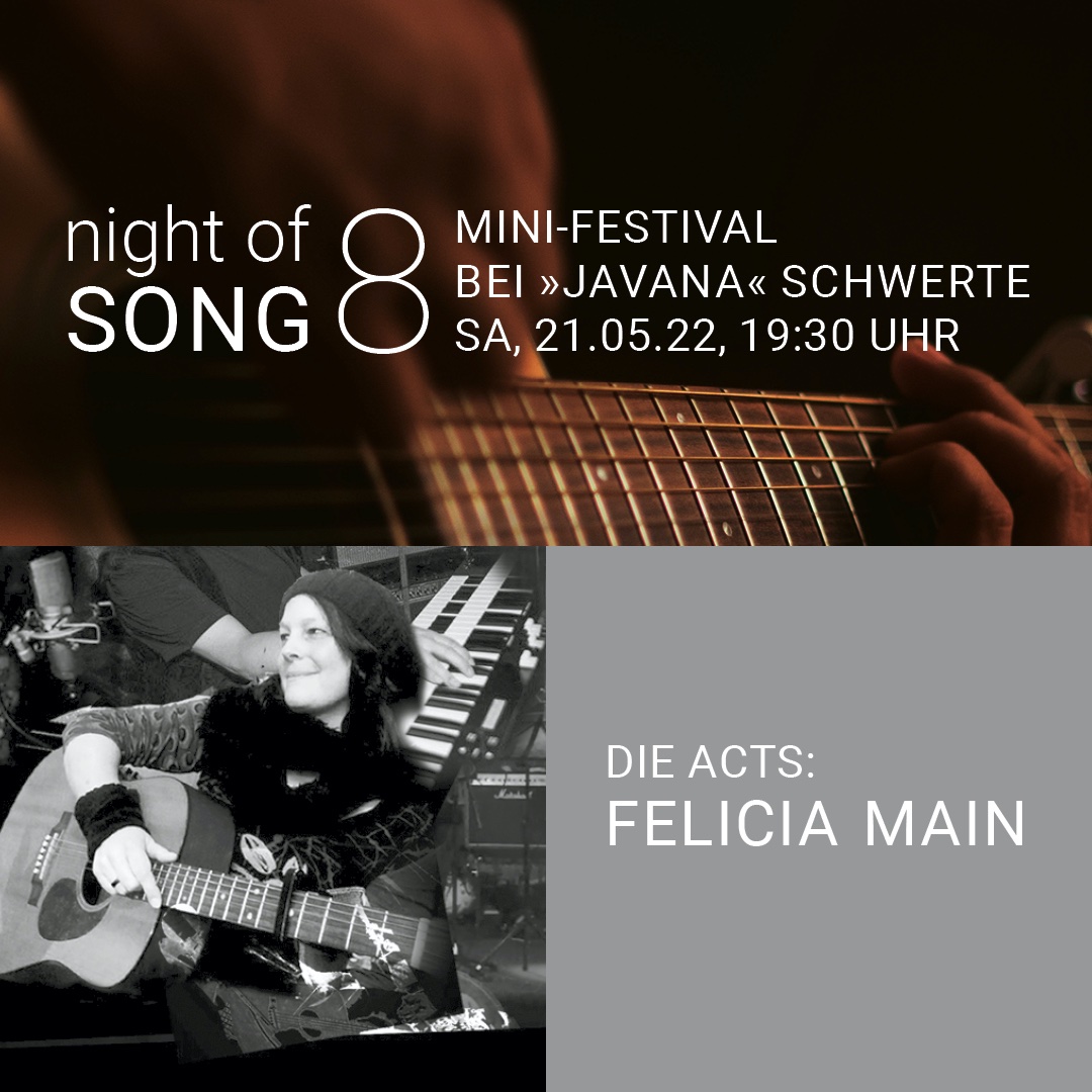 21.5.2022 Felicia Main live bei „Night of Song 8“
