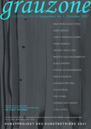 4.9. – 1.10.2021  „GRAUZONE“ | Kunstbetrieb, Dortmund