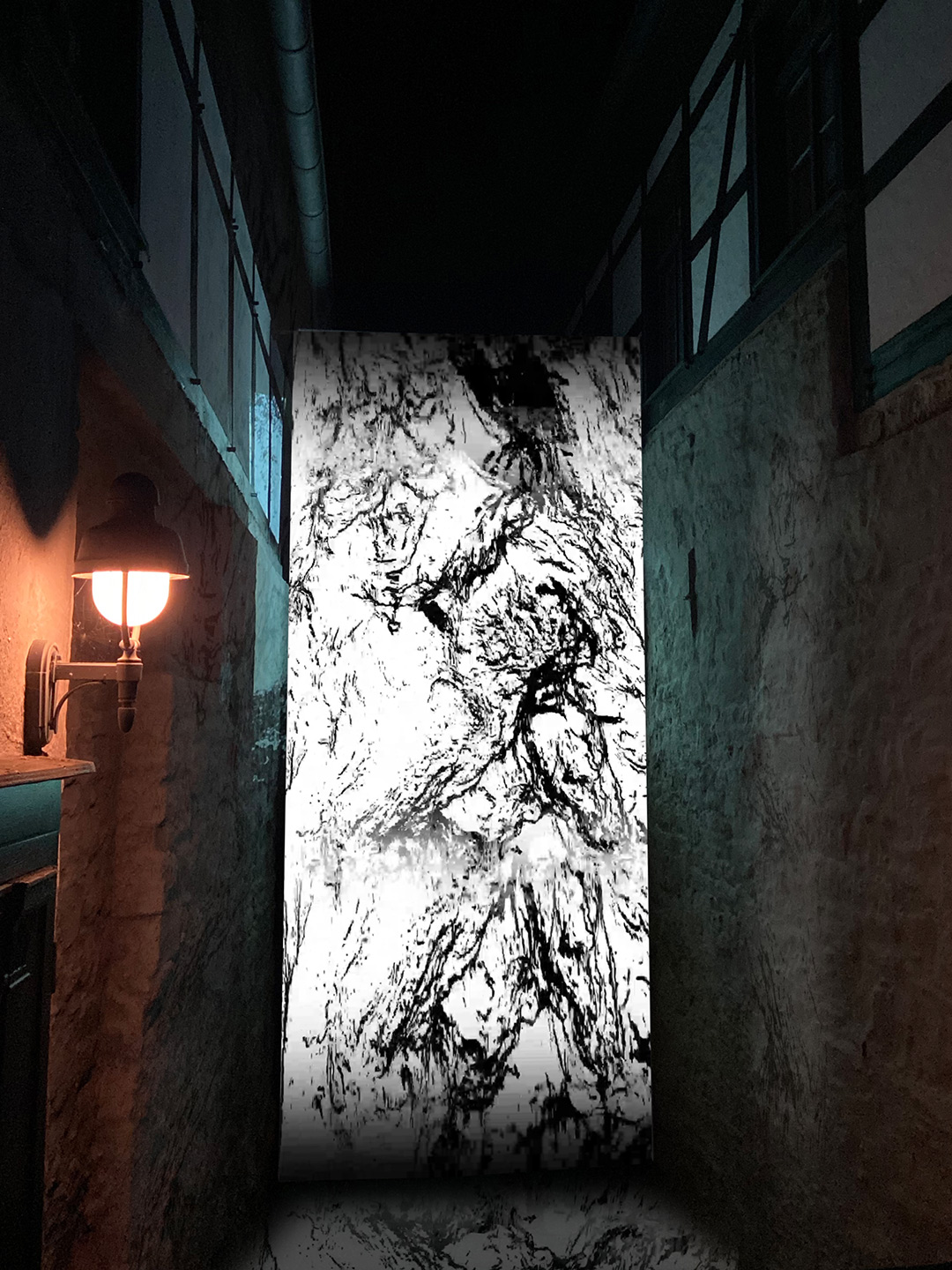 watar – generative Video-Klang Installation